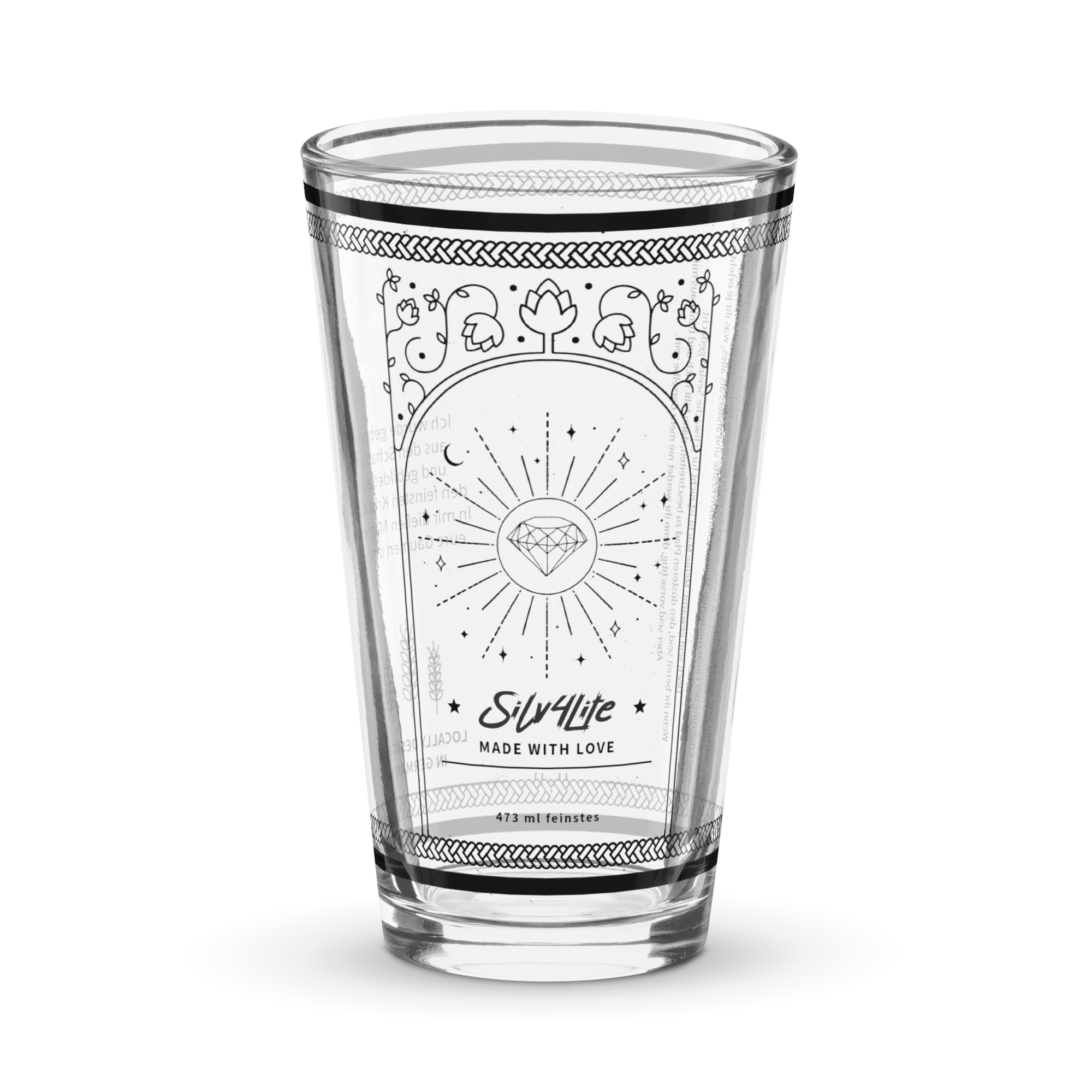 Glas aus der Dunkelheit - Pint-Glas